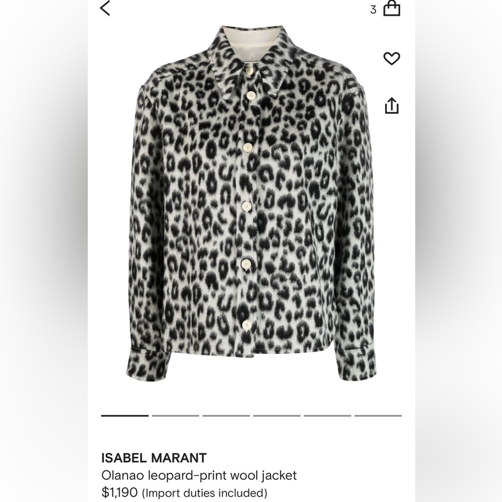 Isabel marant leopard jacket